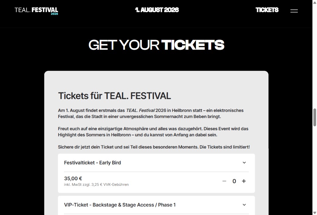 TEAL. Festival (Garrel & Kunde GmbH) — Projekteinblick 2