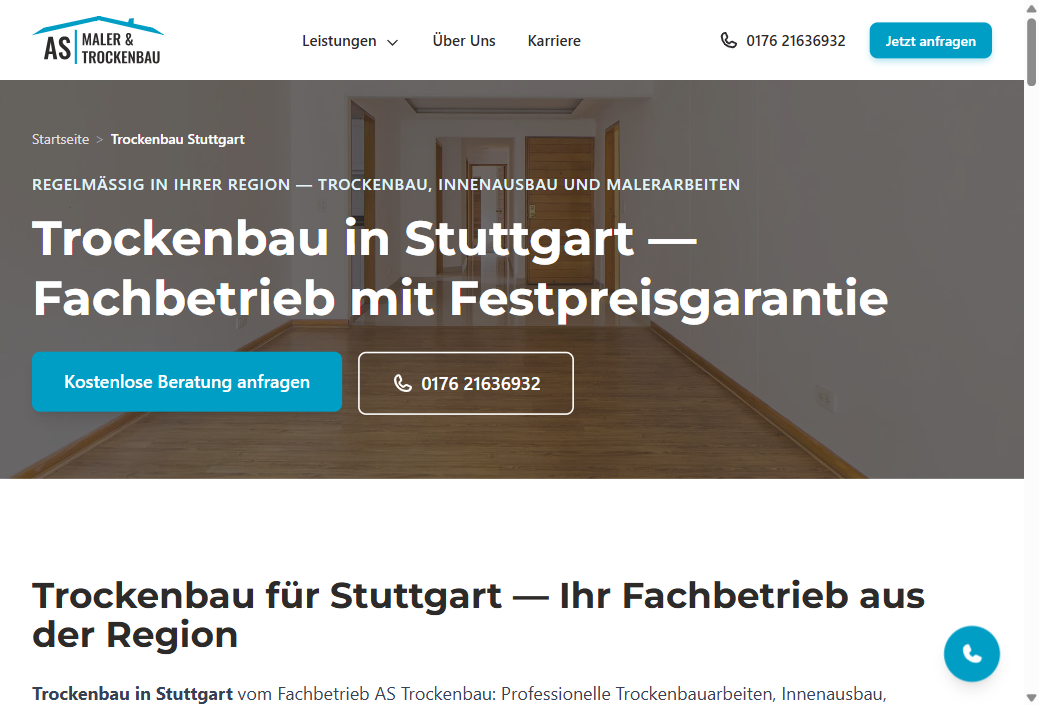 AS Trockenbau — Projekteinblick 2