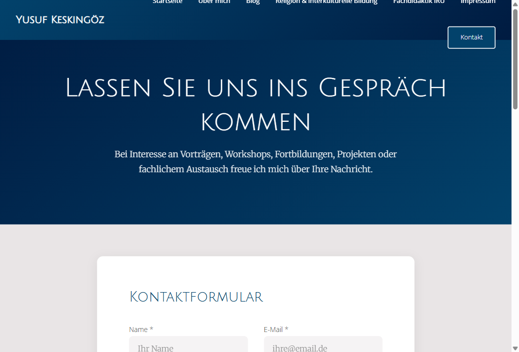 Yusuf Keskingöz — Projekteinblick 2